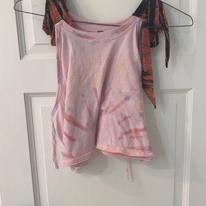 Free people tie dyed crop top